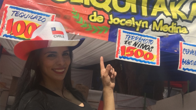 Jocelyn Medina trabaja como fondera en el Parque O'higgins