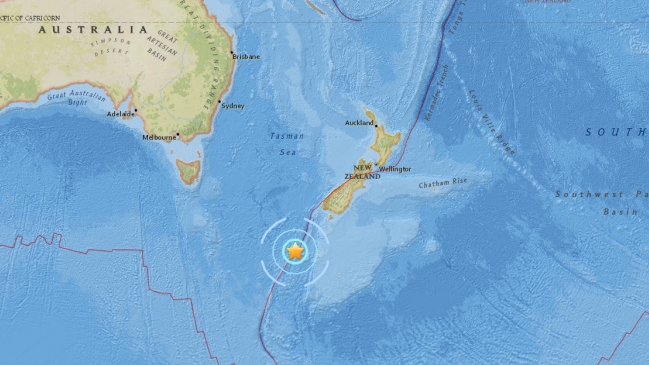 Sismo de magnitud 6,1 sacudió las aguas del sur de Nueva Zelanda