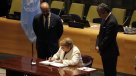 Presidenta Bachelet firmó en la ONU el Tratado de Prohibición de Armas Nucleares