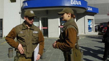   Delincuentes armados robaron un banco en Viña del Mar 