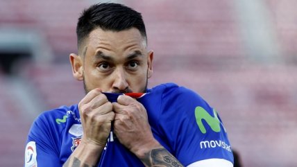 U. de Chile abrió la cuenta ante Everton con un golazo de Pinilla