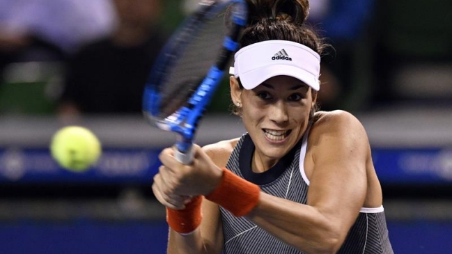 Garbiñe Muguruza avanzó con dificultades a cuartos de final del WTA de Wuhan
