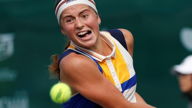 Jelena Ostapenko eliminó a Garbiñe Muguruza en cuartos de final de Wuham