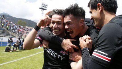 La celebración de Colo Colo tras vencer a la UC en San Carlos de Apoquindo
