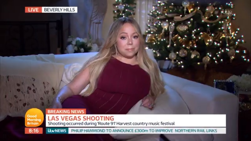 Mariah Carey generó polémica por entrevista sobre el tiroteo de Las Vegas