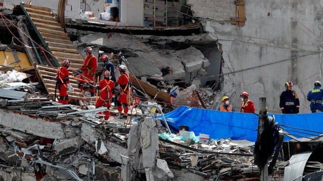 Rescatistas sacaron último cuerpo de edificio derrumbado por terremoto en México