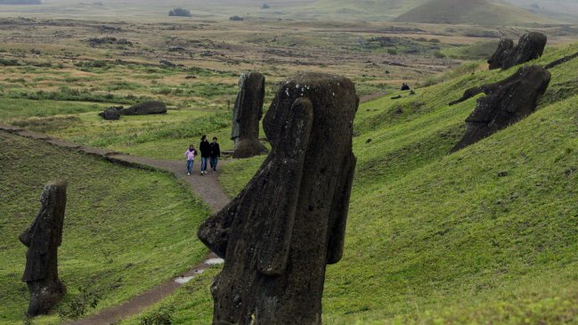 Científicos plantean nueva teoría de la construcción de los moais