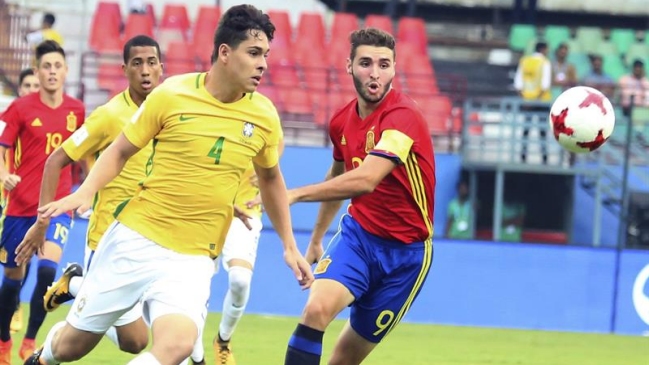 Brasil logró un esforzado triunfo sobre España en su debut en el Mundial sub 17