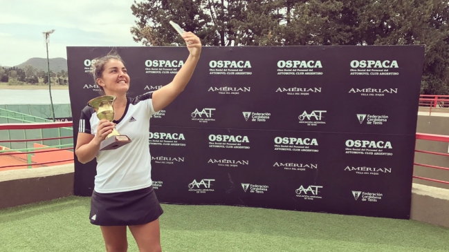 Fernanda Brito se coronó campeona en el Torneo ITF de Villa del Dique en Argentina