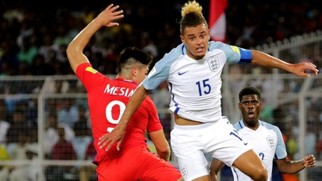 Chile cayó goleado ante Inglaterra en su estreno en el Mundial sub 17 de India