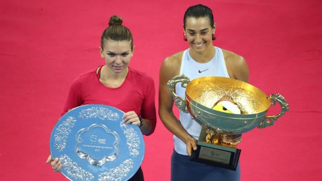 Caroline Garcia amargó celebración de Simona Halep y ganó el Abierto de China