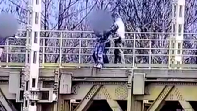 Carabineros rescató ileso a joven que trató de lanzarse desde el Viaducto de Malleco