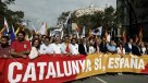 Miles de personas pidieron en Barcelona la unidad de España en Día de Hispanidad