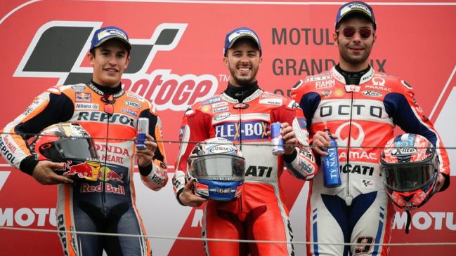 Andrea Dovizioso se quedó con el triunfo en el Gran Premio de Japón de MotoGP