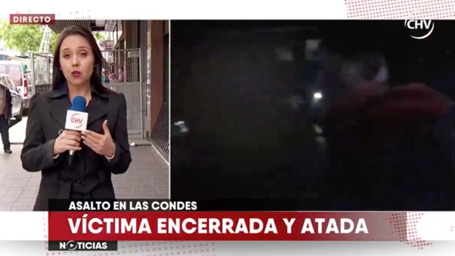 Periodista de CHV recibió críticas por despacho de un asalto a asesora del hogar