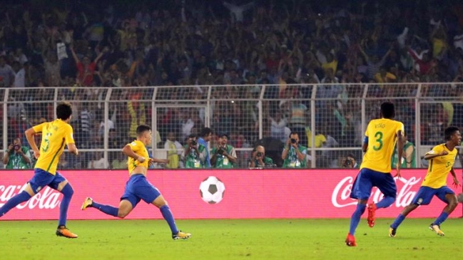 Brasil reaccionó a tiempo ante Alemania y alcanzó las semifinales del Mundial sub 17