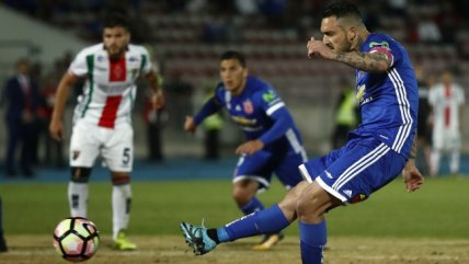Pinilla mostró frialdad y con un penal logró la paridad entre la U y Palestino