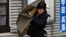 La llegada del tifón Lan a Japón