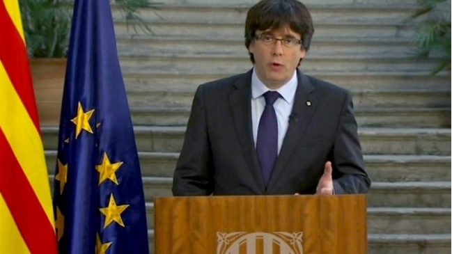 Puigdemont pide a los catalanes hacer una 