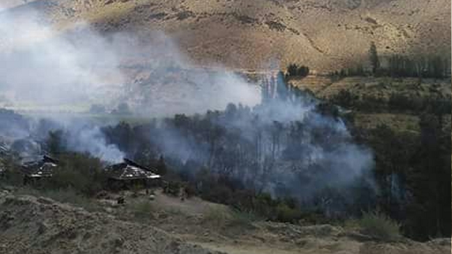 Valle del Elqui: Incendio consumió varios locales del Pueblo Artesanal de Horcón