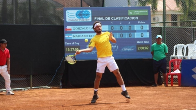 Gonzalo Lama cayó en octavos de final del Challenger de Guayaquil