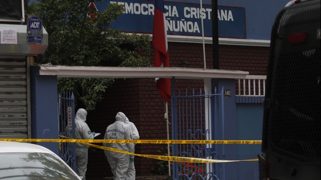 Aviso de bomba en sede de la Democracia Cristiana en Ñuñoa