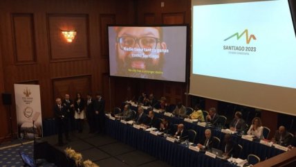   El momento en que se ratificó a Santiago como sede de los Juegos Panamericanos de 2023 