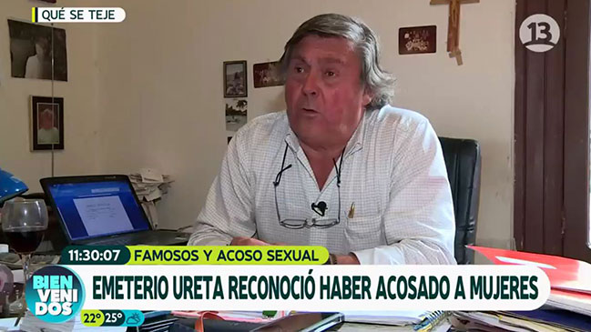 Emeterio Ureta y sus dichos sobre acoso sexual: Fue tongo pero 100 por ciento