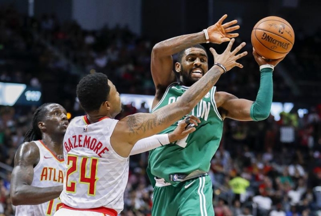 Kyrie Irving lideró a los Celtics a su noveno triunfo seguido