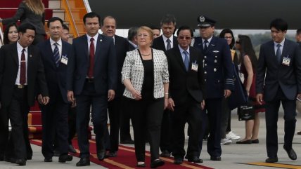 Presidenta Bachelet llegó a Vietnam para participar en cumbre APEC