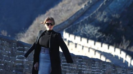 Las glamorosas y turísticas visitas de Melania Trump a la Muralla China y los pandas