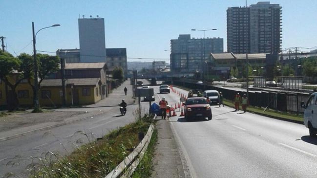 Concepción: Puente Llacolén se mantendrá cerrado en una de sus calzadas