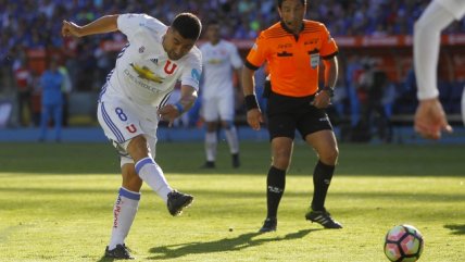 David Pizarro marcó el gol del honor para U. de Chile ante S. Wanderers en la final de Copa Chile