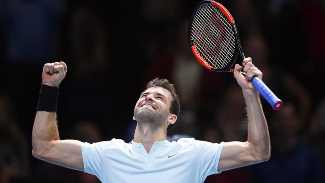 Grigor Dimitrov derrotó a Dominic Thiem en una dura batalla en Londres
