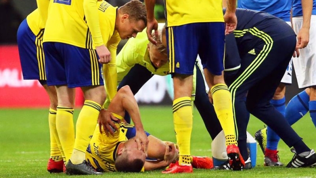 El autor del gol de la clasificación sueca está casi descartado para Rusia 2018