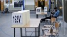 Un local de votación en Providencia, a primera hora de esta mañana