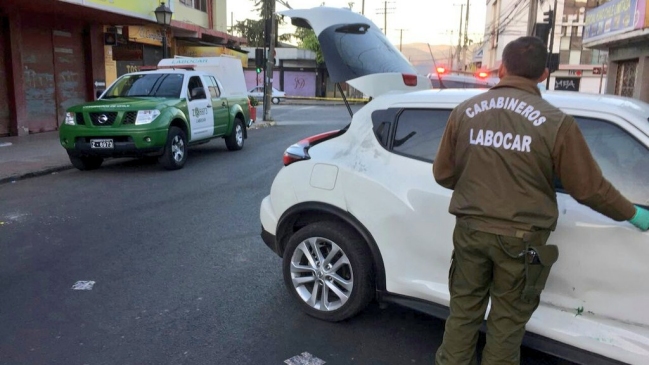 Carabineros detuvo a cuatro sujetos por un robo frustrado a un banco en La Calera