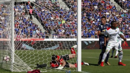 Manuel Fernández dio otra estocada de Audax a la U con un tremendo cabezazo