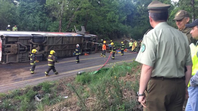 Accidente en La Araucanía: Bus tuvo dos infracciones previas