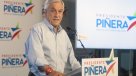 Piñera por franja de Guillier: \