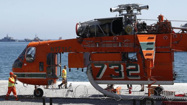 Ya está en Chile el helicóptero más grande del mundo para combatir incendios forestales