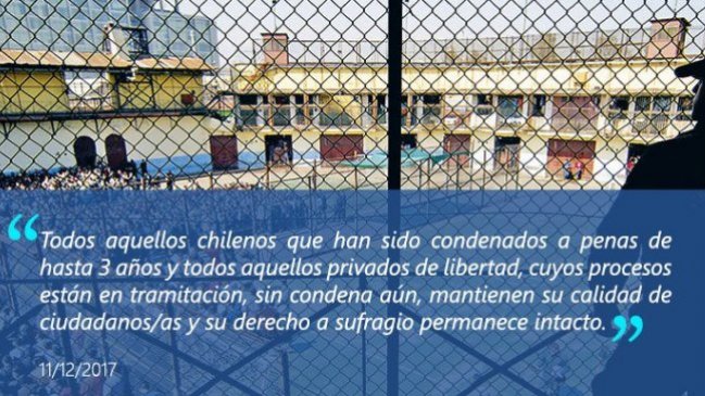 Asociación de Magistrados pidió velar por el derecho a voto de los reos