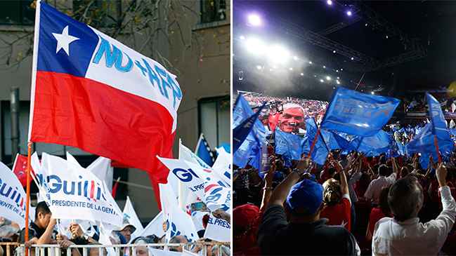 La recta final: Los cierres de campaña de Sebastián Piñera y Alejandro Guillier