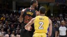James dio una lección a Lonzo Ball en triunfo de Cavaliers sobre Lakers