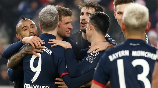 Bayern Munich logró infartante victoria ante Stuttgart en cierre de la primera vuelta de la Bundesliga