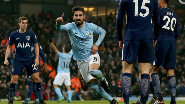Manchester City aplastó a Tottenham y continúa con su sólido liderato de la Premier League