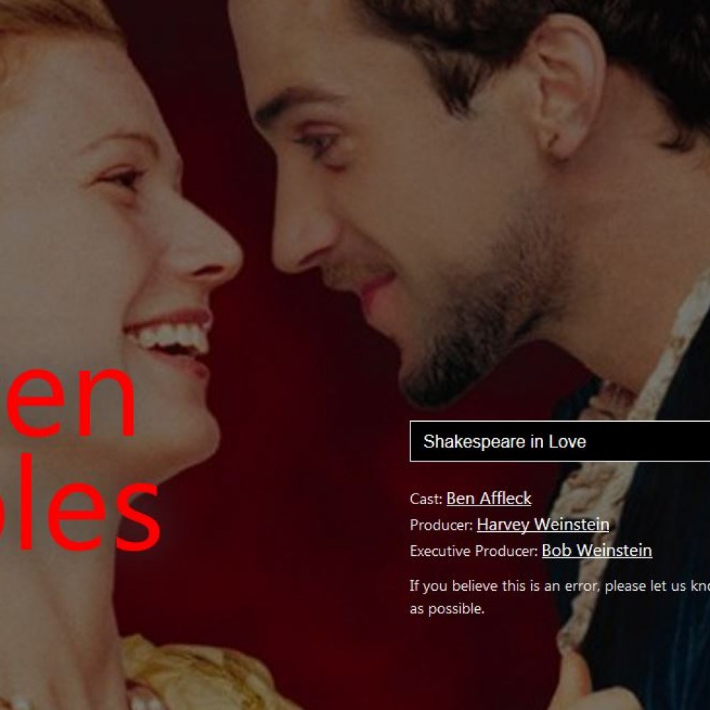 Sitio web permite saber si la serie o película que ves está libre de acusaciones sexuales