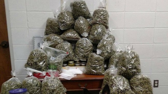 Abuelos fueron pillados con 27 kilos de marihuana y dijeron que era para navidad
