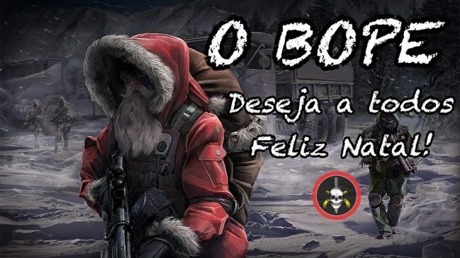 El curioso saludo navideño de la policía militarizada de Río de Janeiro