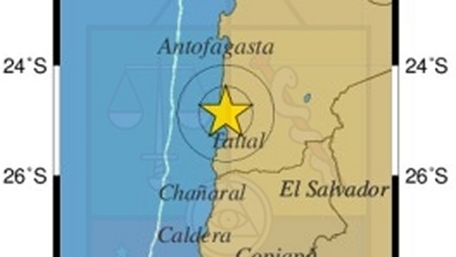 Sismo de mediana intensidad afectó a Atacama, Coquimbo y Antofagasta